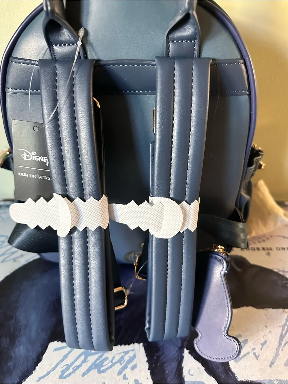 Navy Blue Disney Beauty & the Beast Lumière Backpack - Picture 6 of 14